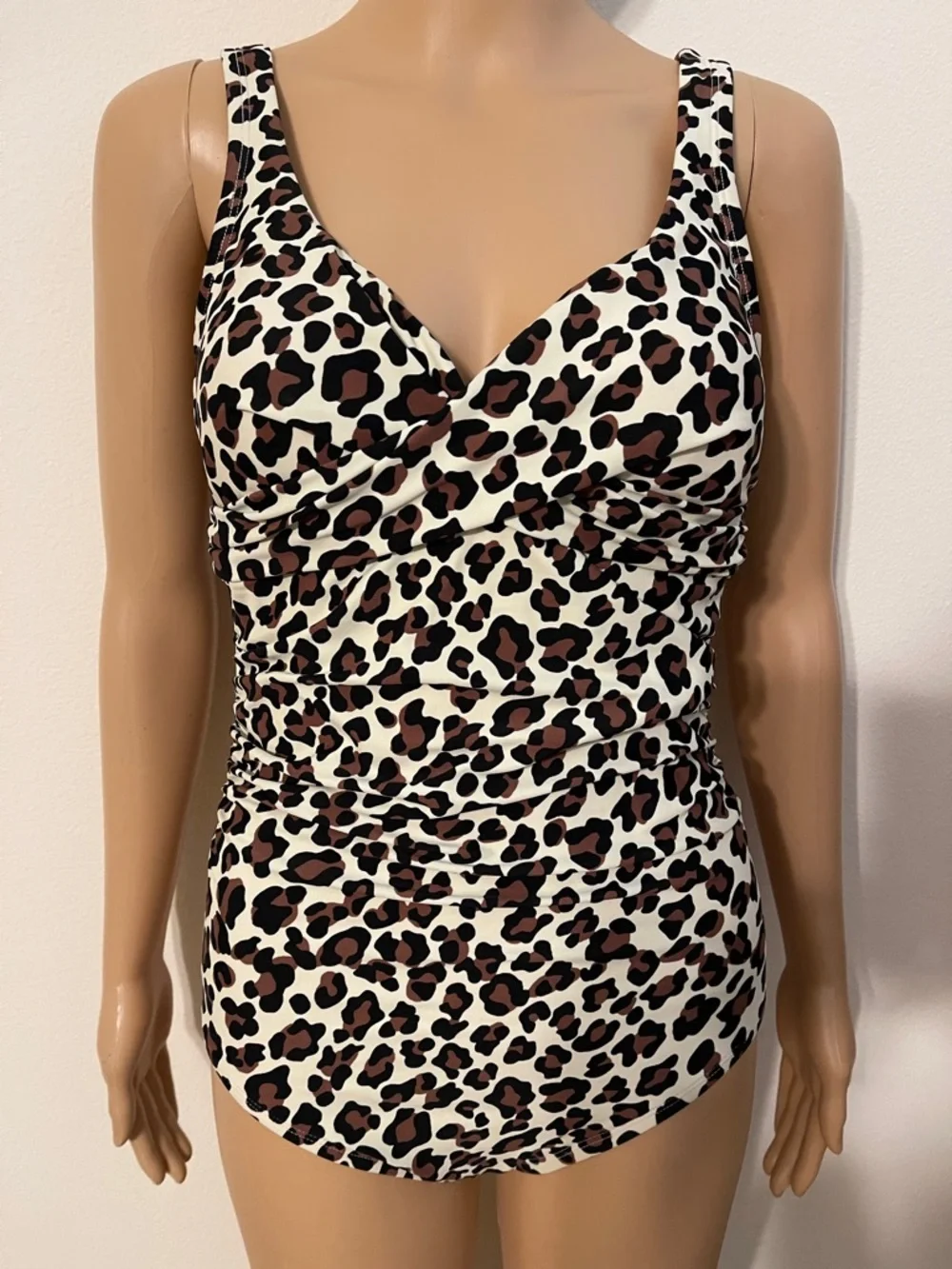 Kona Sol Leopard Print One-Piece Swimsuit